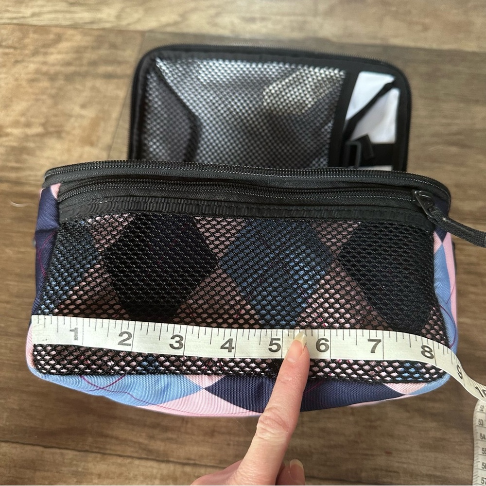 LL Bean flip top lunch pail/tote argyle - Picture 6 of 9